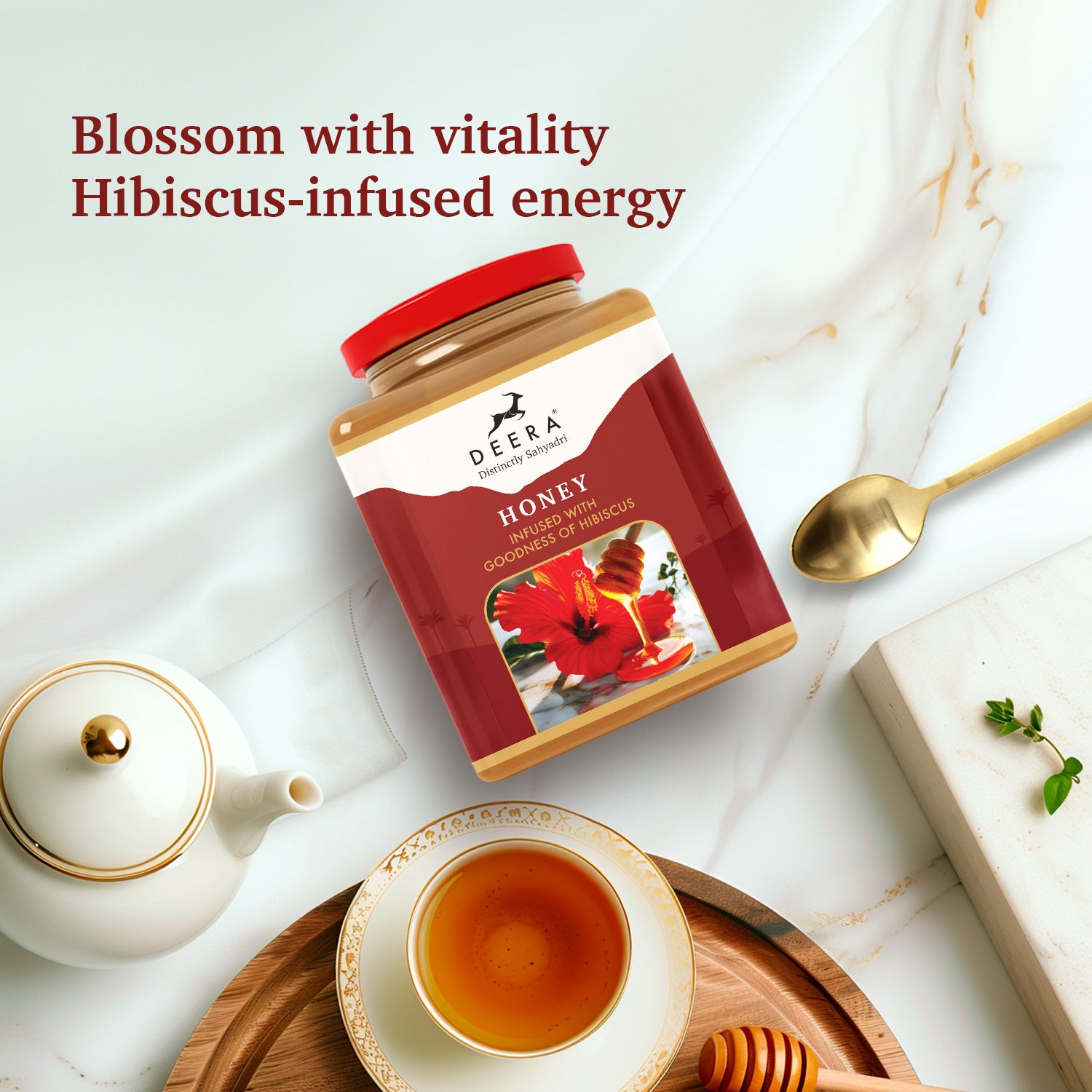 Hibiscus Infused Honey